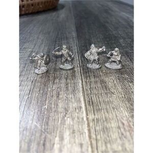 Lot of 4 1983 TSR Pewter figured Dungeons&Dragons